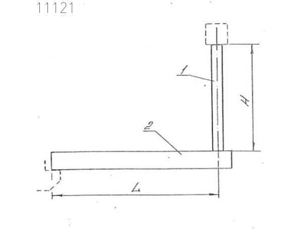 Траверса-балка металлическая подвесная 2 мм 0312.53.00.000-10 СБ