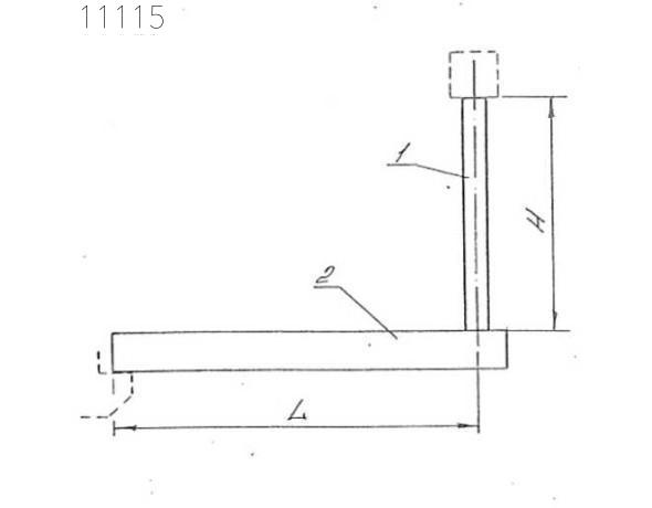 Траверса-балка металлическая подвесная 2 мм 0312.53.00.000-04 СБ