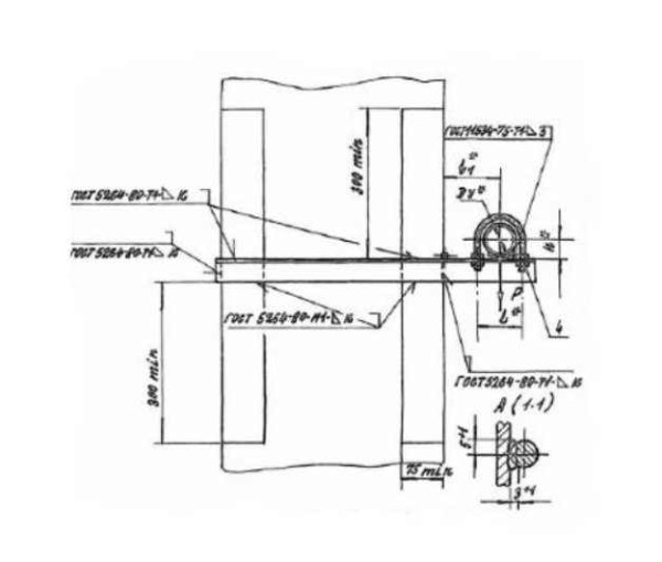 Опора подвижная трехрядная А14Б 516.000 в Казани