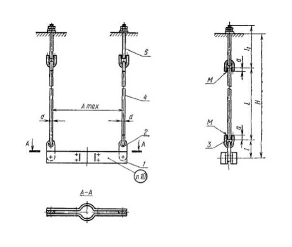 Подвески ПГВ для вертикальных трубопроводов ГОСТ 16127-78 в Казани