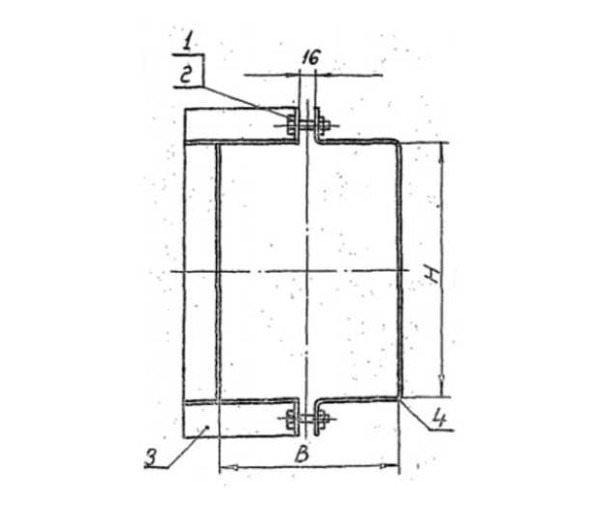 Фланцы опорные ФО. Серия 5.904-1 выпуск 1 Детали крепления воздуховодов в Казани