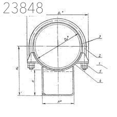 Опора скользящая диэлектрическая (хомутовая) Т.17.01 194 мм