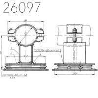 Опора катковая трубопроводов ТЭС и АЭС 219 мм 34,18 кг ОСТ 24.125.159-01