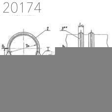Опора хомутовая неподвижная Л8-150.000-08 325 мм