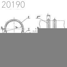 Опора хомутовая неподвижная Л8-150.000-04 273 мм