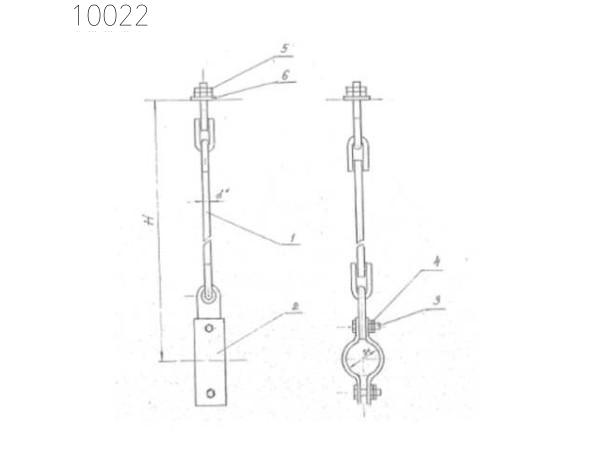 Подвеска с одной тягой 45 мм 0312.01.00.000-02 СБ