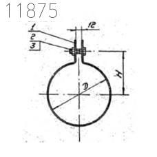 Хомут 1Х-02 125 мм