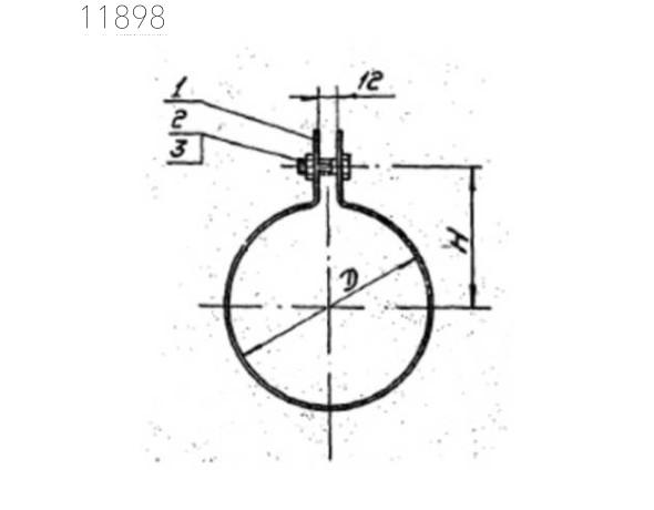 Хомут 1Х-25 1800 мм