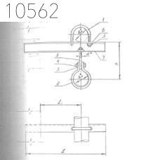Крепление двух трубопроводов к стене 57 мм 0312.36.00.000-05 СБ