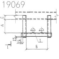Крепления трубопроводов КПМ6-100-24 Т-ММ-08-2009-19