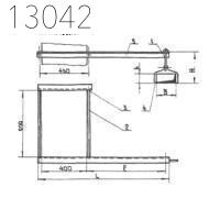 Кронштейн с подвеской 4КГВ-Б-10 200х250 мм