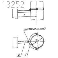 Кронштейн опорный 7КВВ-11 355 мм