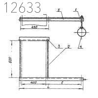 Кронштейн с подвеской 3КГВ-Б-12 400 мм