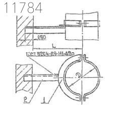Кронштейн опорный 1КВВ 100 мм