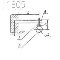 Кронштейн с подвеской 1КГВ-10 315 мм