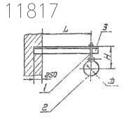 Кронштейн с подвеской 1КГВ-12 400 мм