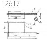 Кронштейн с подвеской 3КГВ-А-17 710 мм