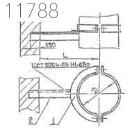 Кронштейн опорный 1КВВ-14 500 мм