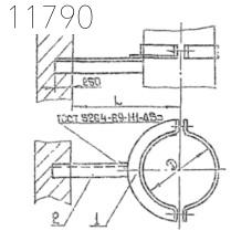 Кронштейн опорный 1КВВ-06 200 мм