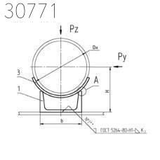 Приварные неподвижные опоры 133 мм СТО 79814898 129-2009