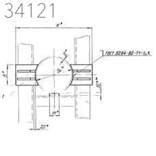 Опора неподвижная двухупорная 32х110 мм ТС-660.00.00
