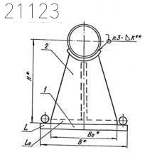 Опора скользящая направляющая Л8-517.000-12 38 мм