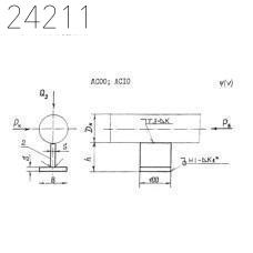 Опора тавровая хомутовая тип 133-ТХ-Б22 ОСТ 36-146-88