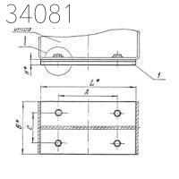 Плита опорная диэлектрическая 45х330 мм ТС-632.00.000-01