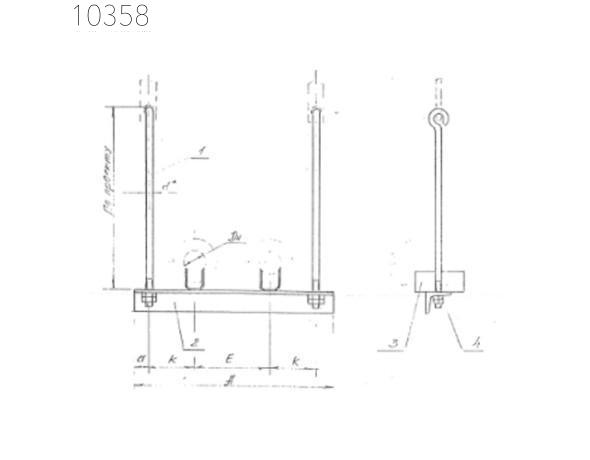 Подвеска двух труб с изоляцией 38 мм 0312.21.00.000-01 СБ
