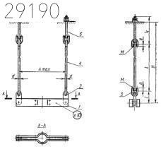 Подвески для вертикальных трубопроводов ПГВ-159 ГОСТ 16127-78