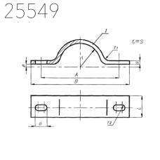 Полухомут для хомутовых опор 219х60 мм ОСТ 24.125.120-01 1,67 кг
