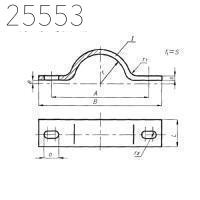 Полухомут для хомутовых опор 108х50 мм ОСТ 24.125.120-01 0,61 кг