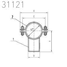Хомутовые скользящие опоры 159 мм СТО 79814898 131-2009