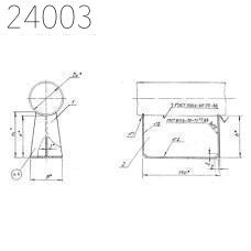 Опора скользящая Т13.35 530 мм
